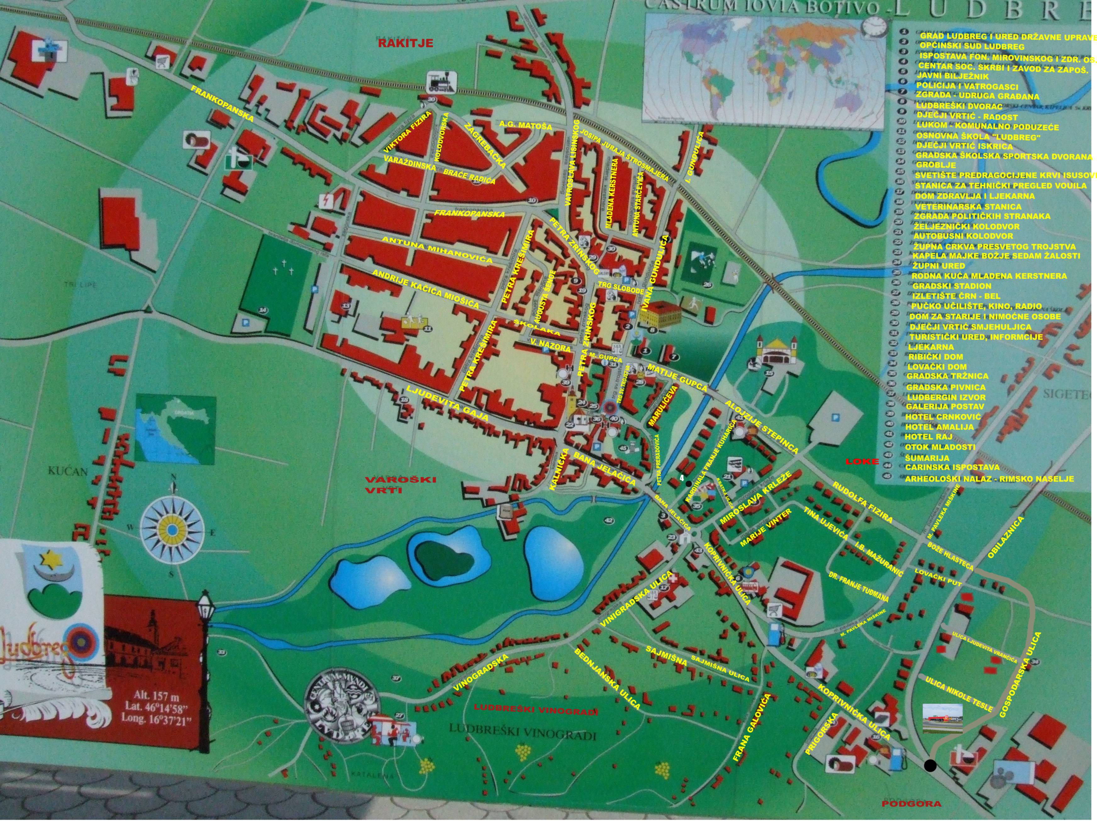 ludbreg karta grada Osnovna škola Ludbreg   Lokacija ludbreg karta grada